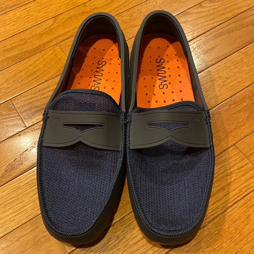 Swims Blue Penny Loafers Slip-Ons Versatile Comfort